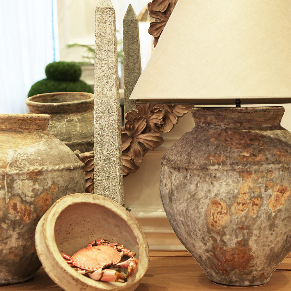 Archaic Water Jar Table Lamp