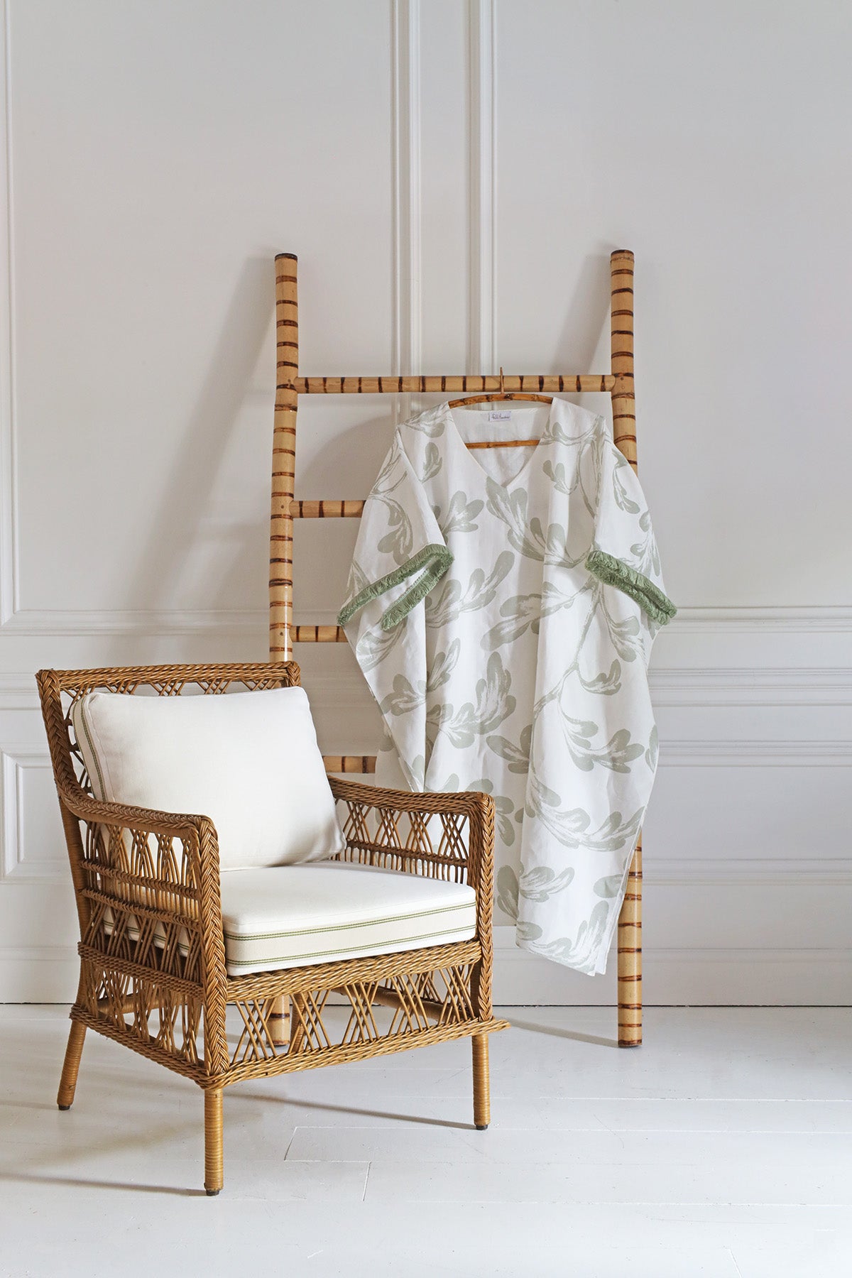 Salma Rattan Armchair - Teak