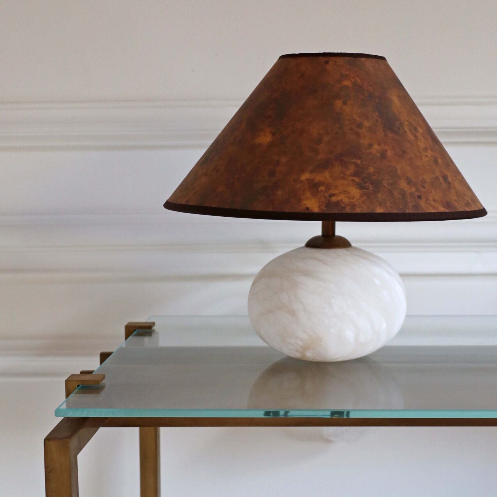 Clementine Table Lamp - Alabaster