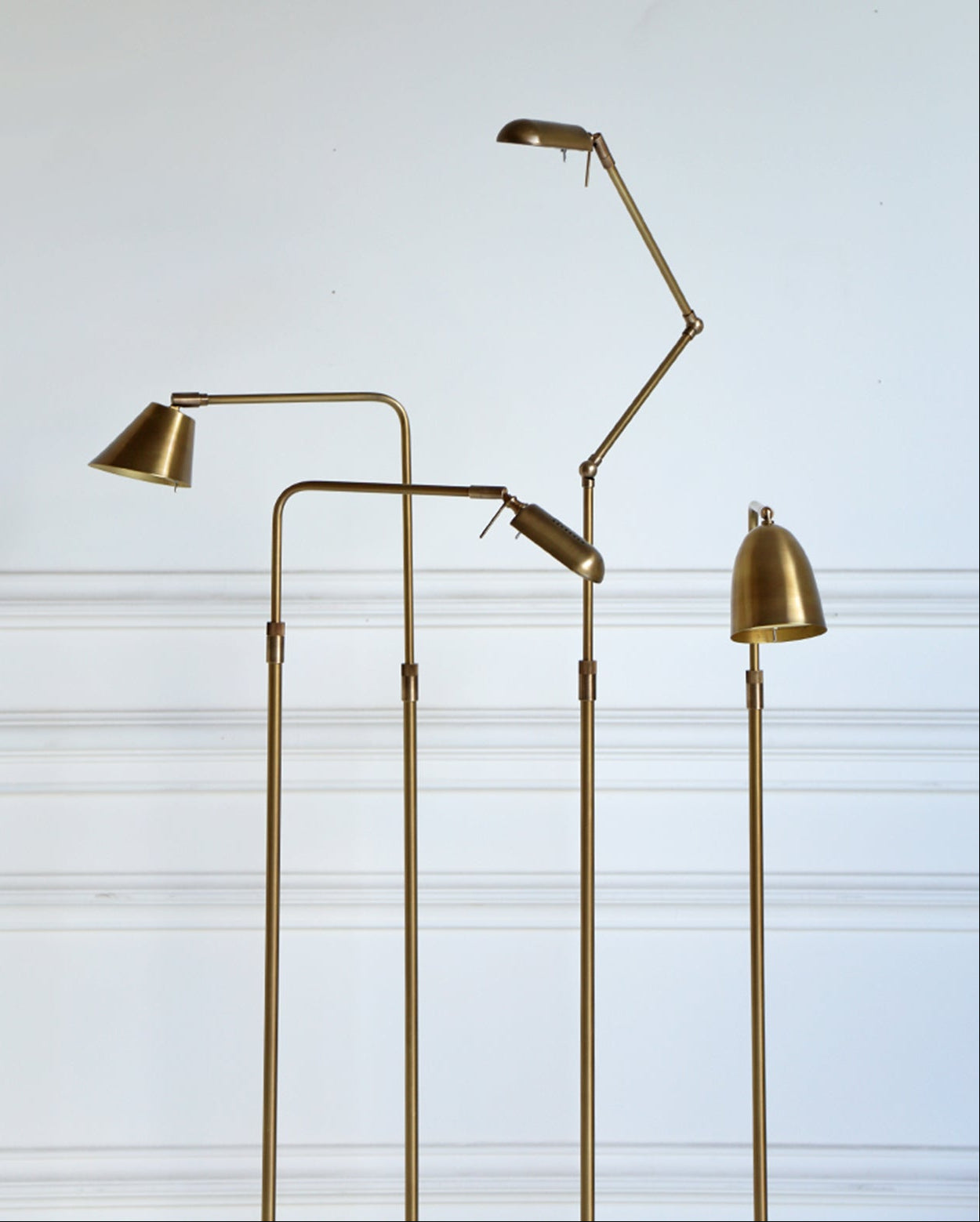 Berkeley Cordless Floor Lamp - Antique Brass