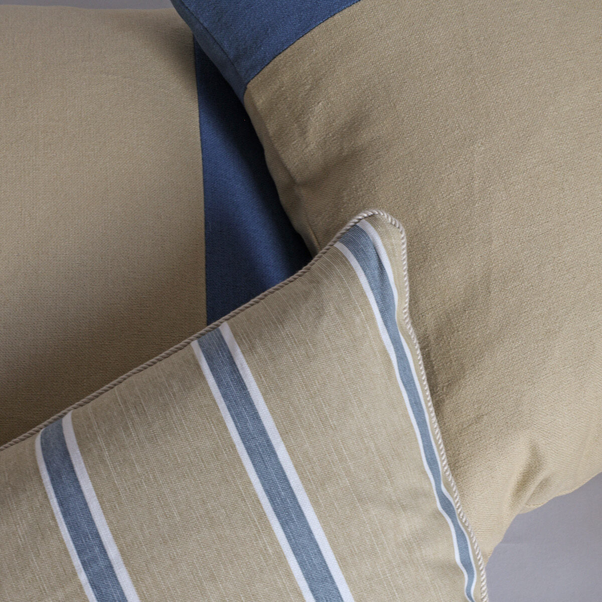 Horizon Stripe - Blue on Sand