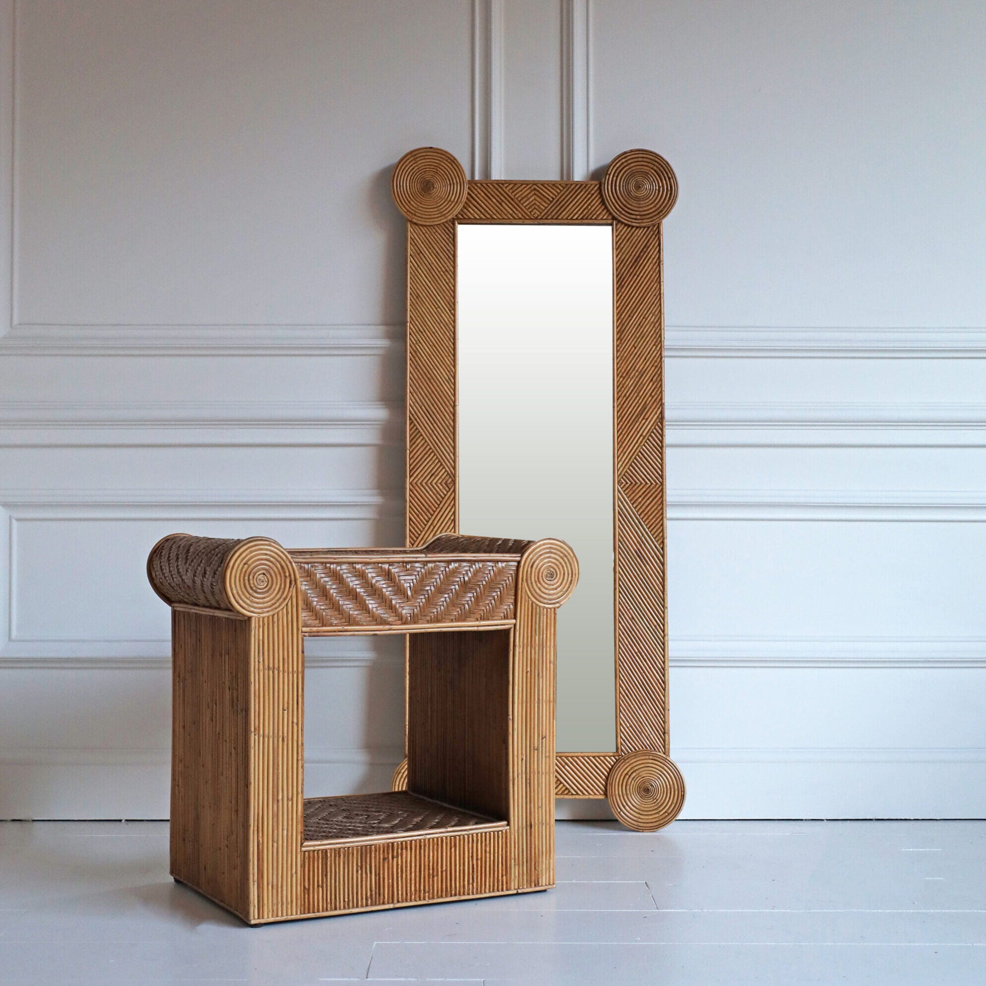 Portofino Rattan Mirror