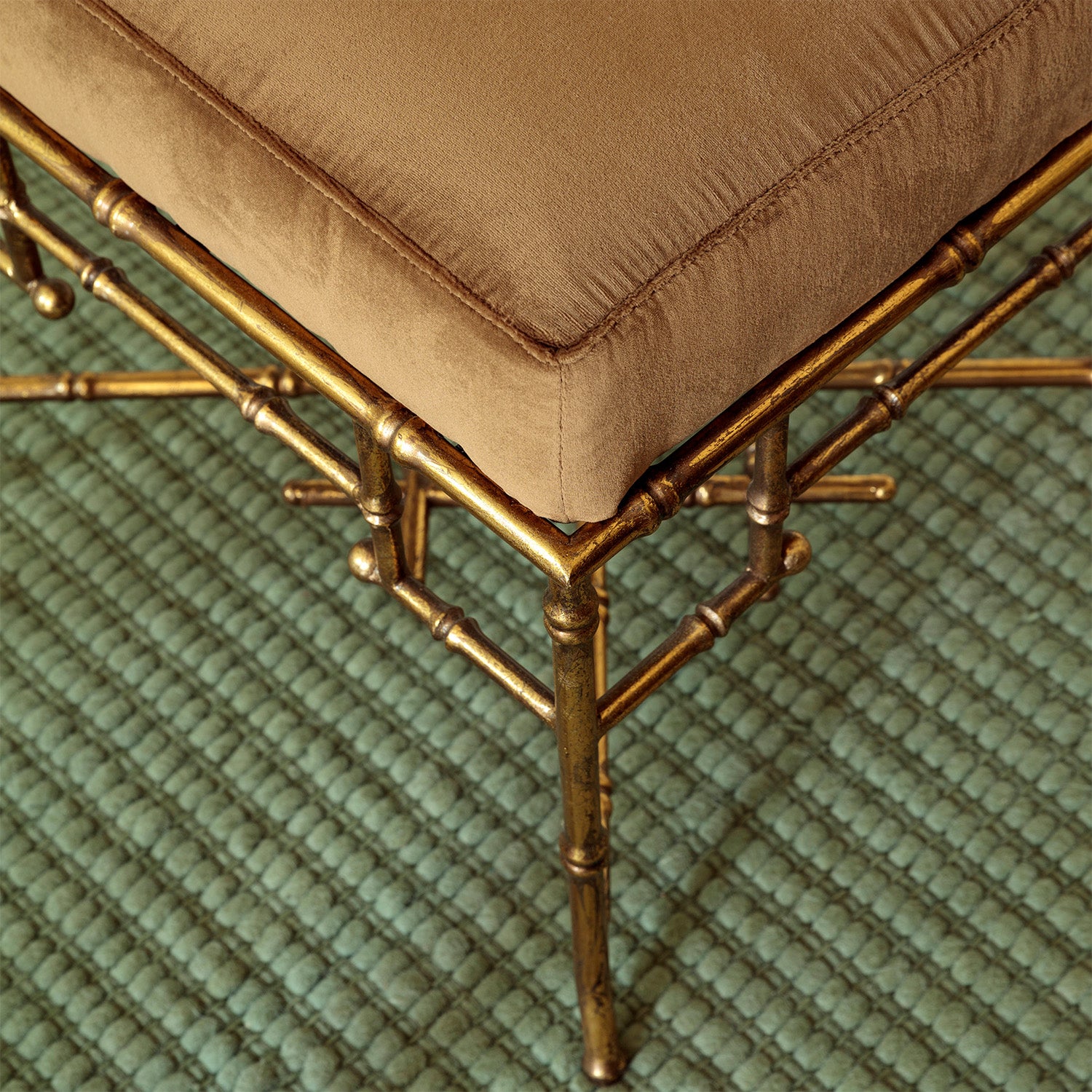 Gilt Bamboo Stool II