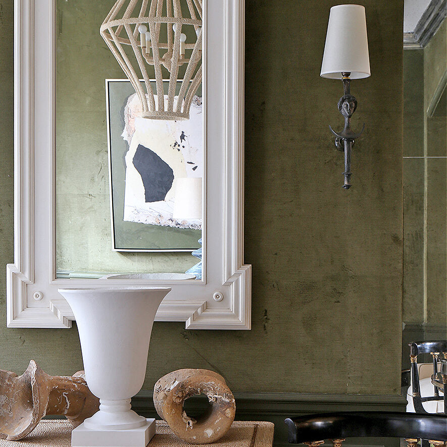 Vignette.HP.Verona Mirror.Stela Wall Light.Kaipo Chest.Coco Lucia.Plaster Urn Light.LR 1