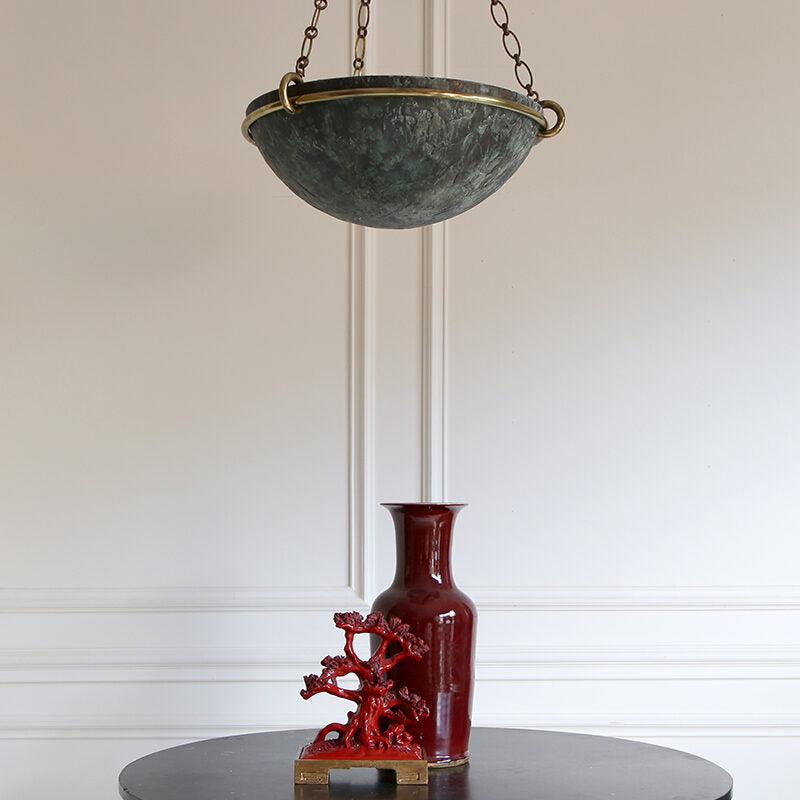 Vignette.Milan Ceiling Light Verdigris LR