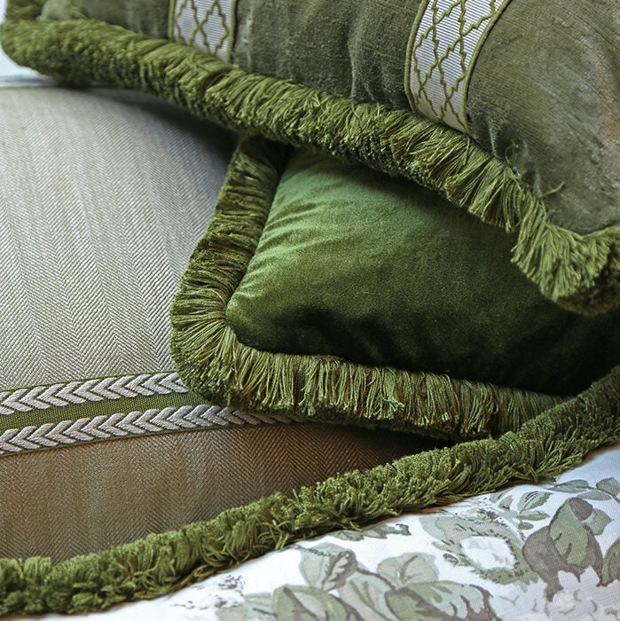 Cut Ruche - Olive Green