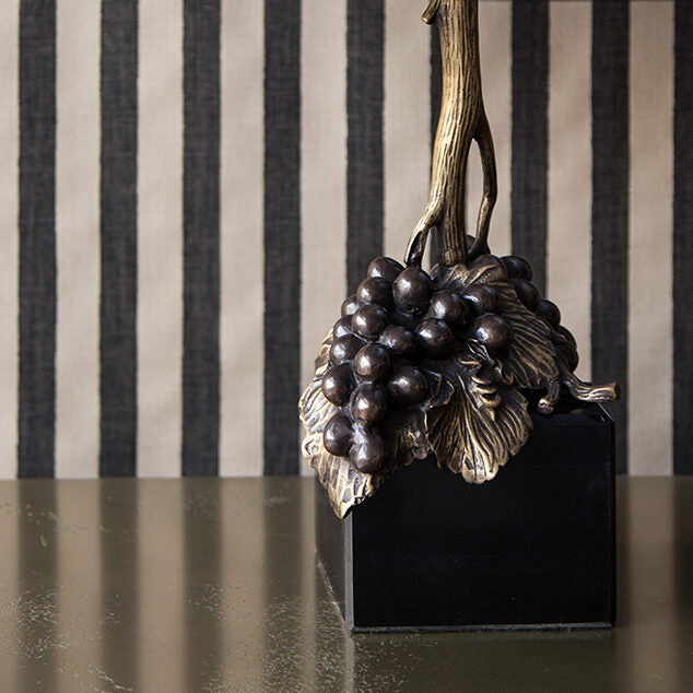 Vignette.Table Lamp Grape. Melba Stripe.Bramante Console.LR