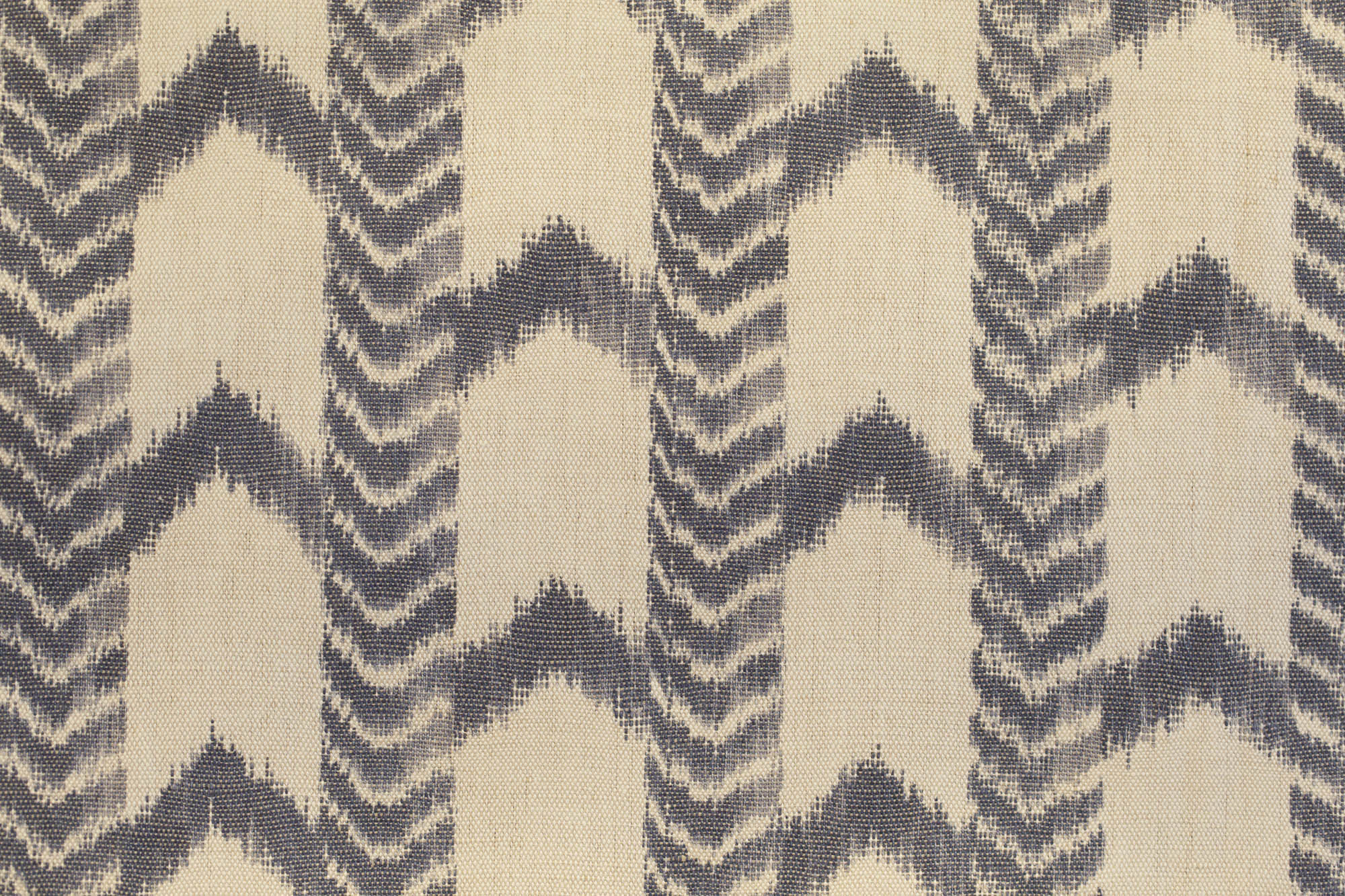 Textile with zigzag pattern on a beige background