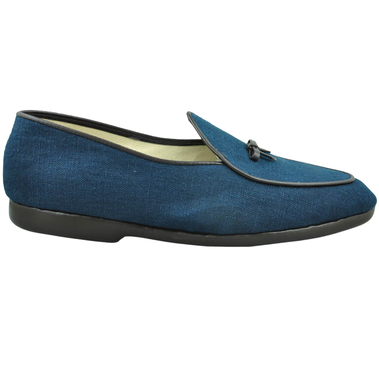 Mr Casual Navy Linen