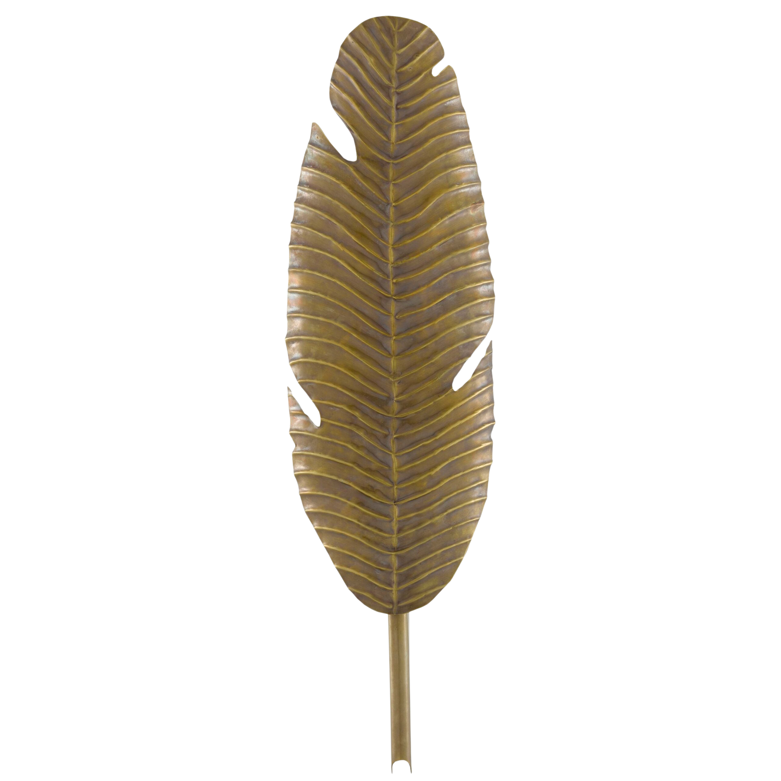 Tropical Leaf Sconce - Brass