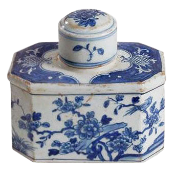 Hexagonal Tea Tin Jar