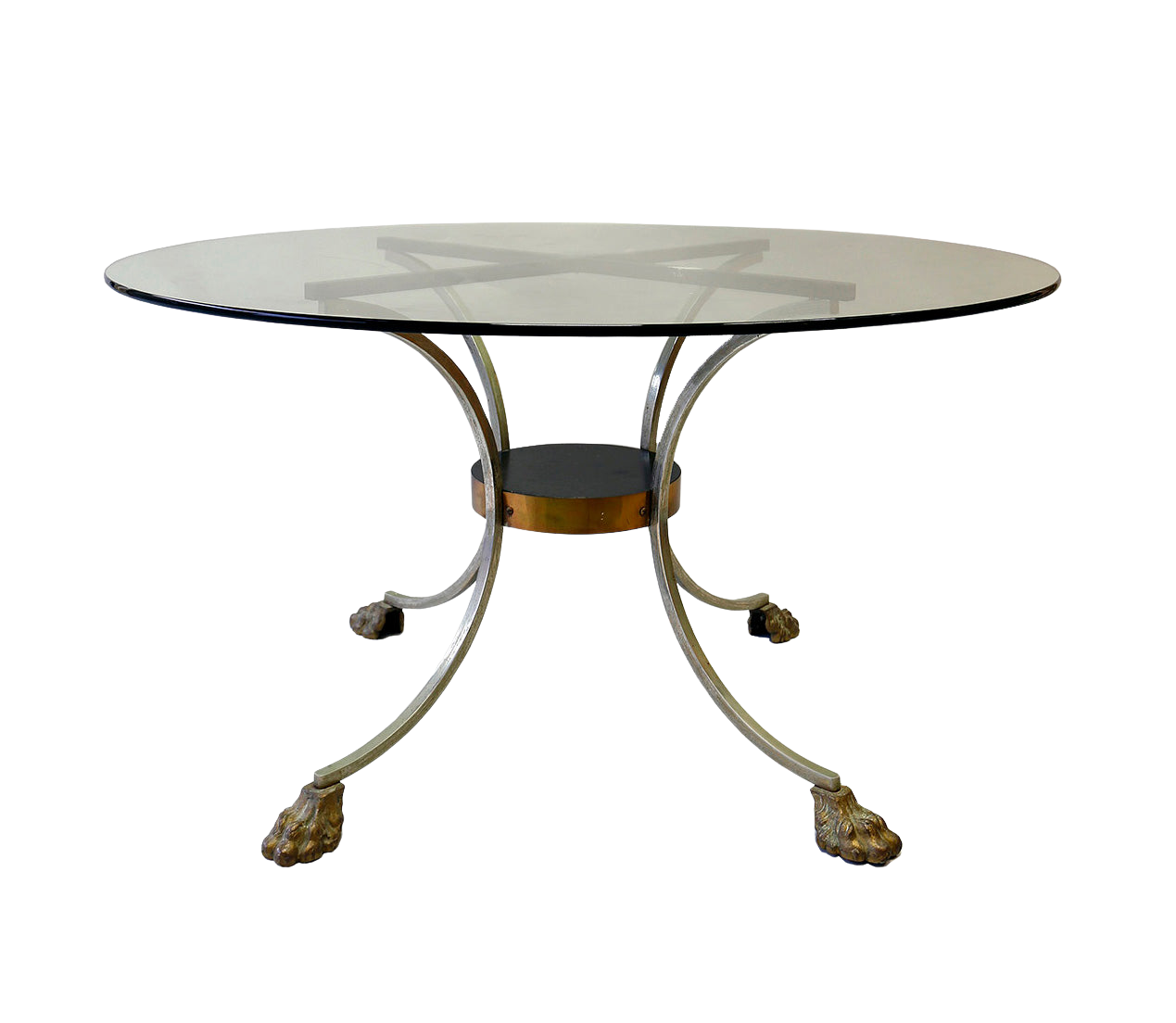 1960s Brass and Glass Centre Table