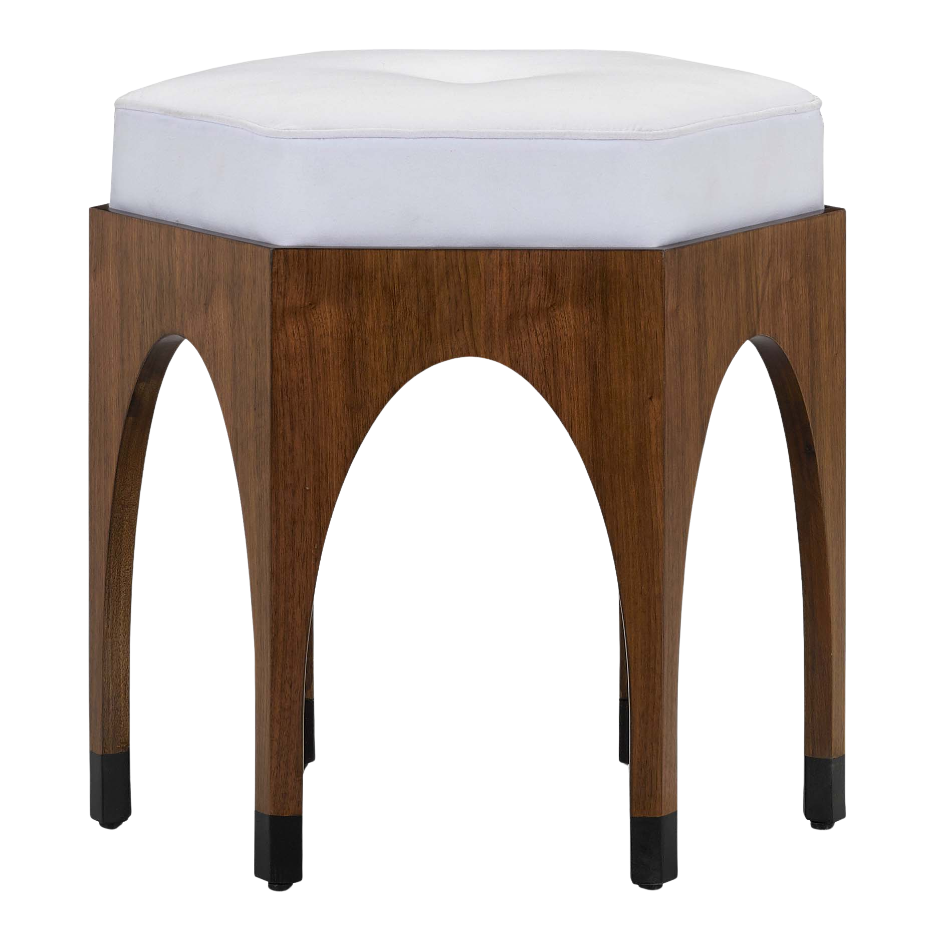 Dyer Muslin Walnut Ottoman *LIMITED STOCK