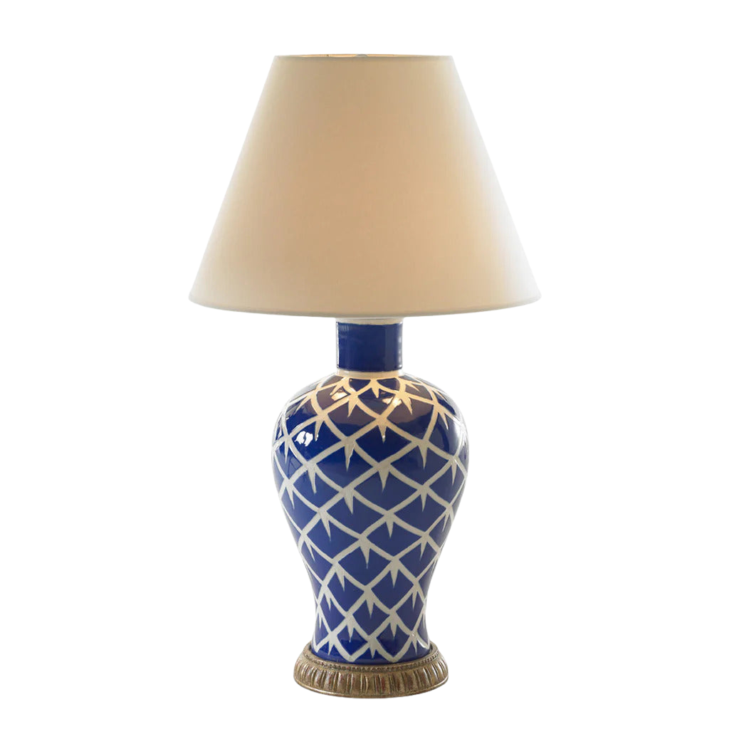 Chicken Feather Lamp Blue