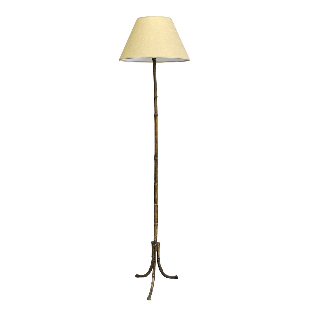 Bronze Bamboo Standing Lamp