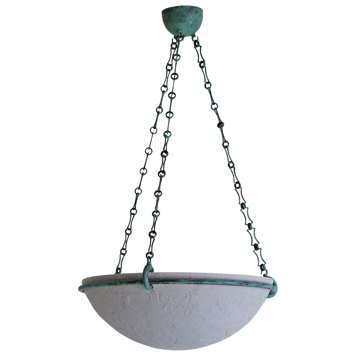 Milan Pendant - White/Verdigris