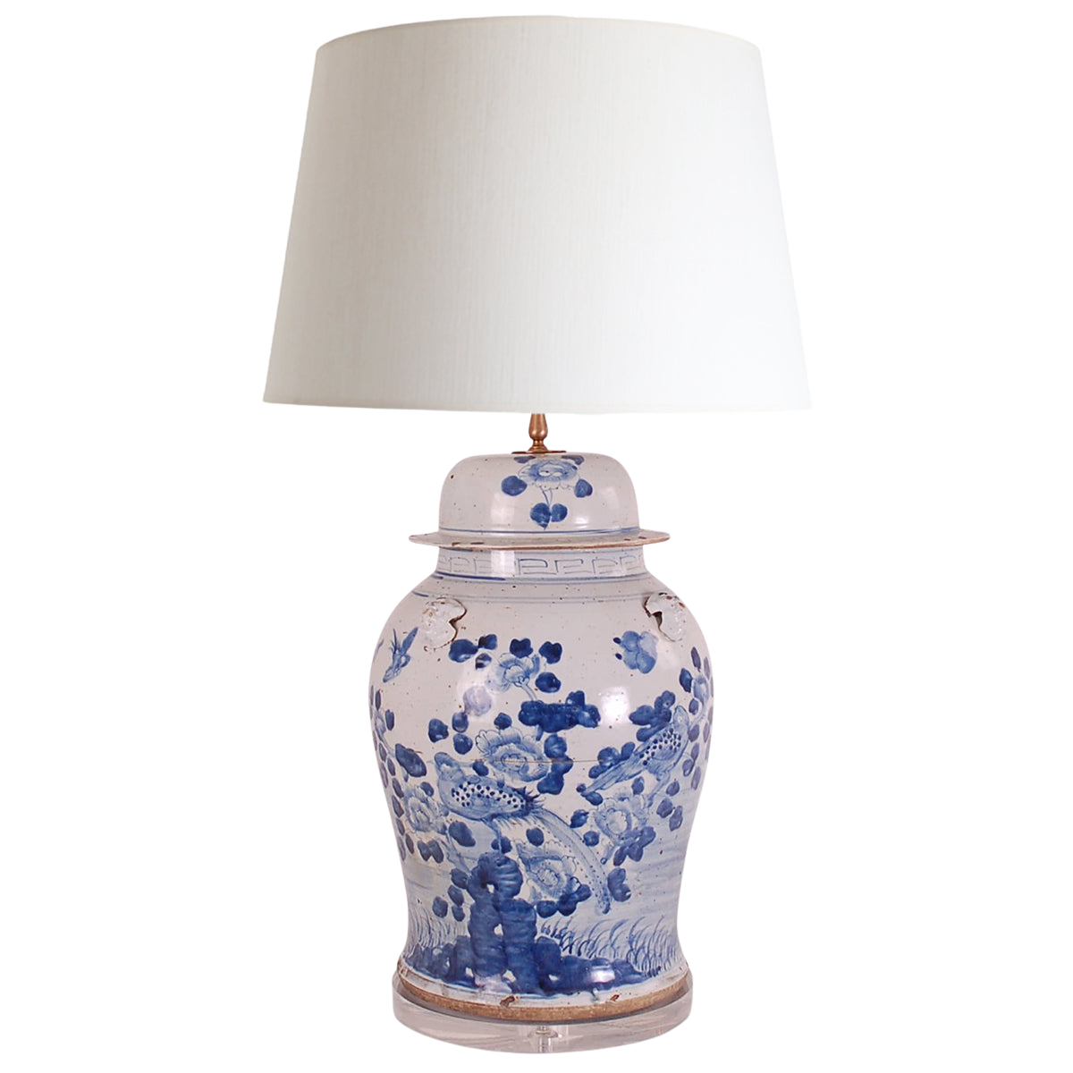 Foot Stomp Bird and Flower Lamp