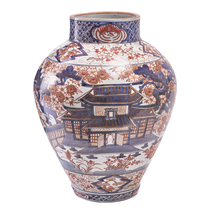 Imari Porcelain Temple Jar