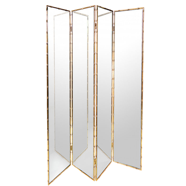 Gilt Bamboo Screen