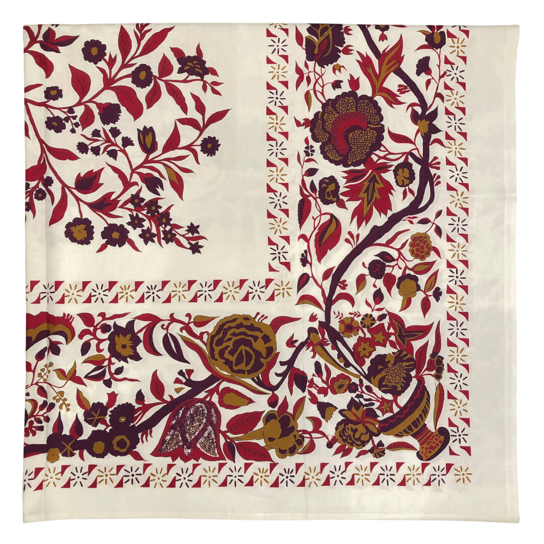Fuschia-Caramel on Ivory Tablecloth_WS