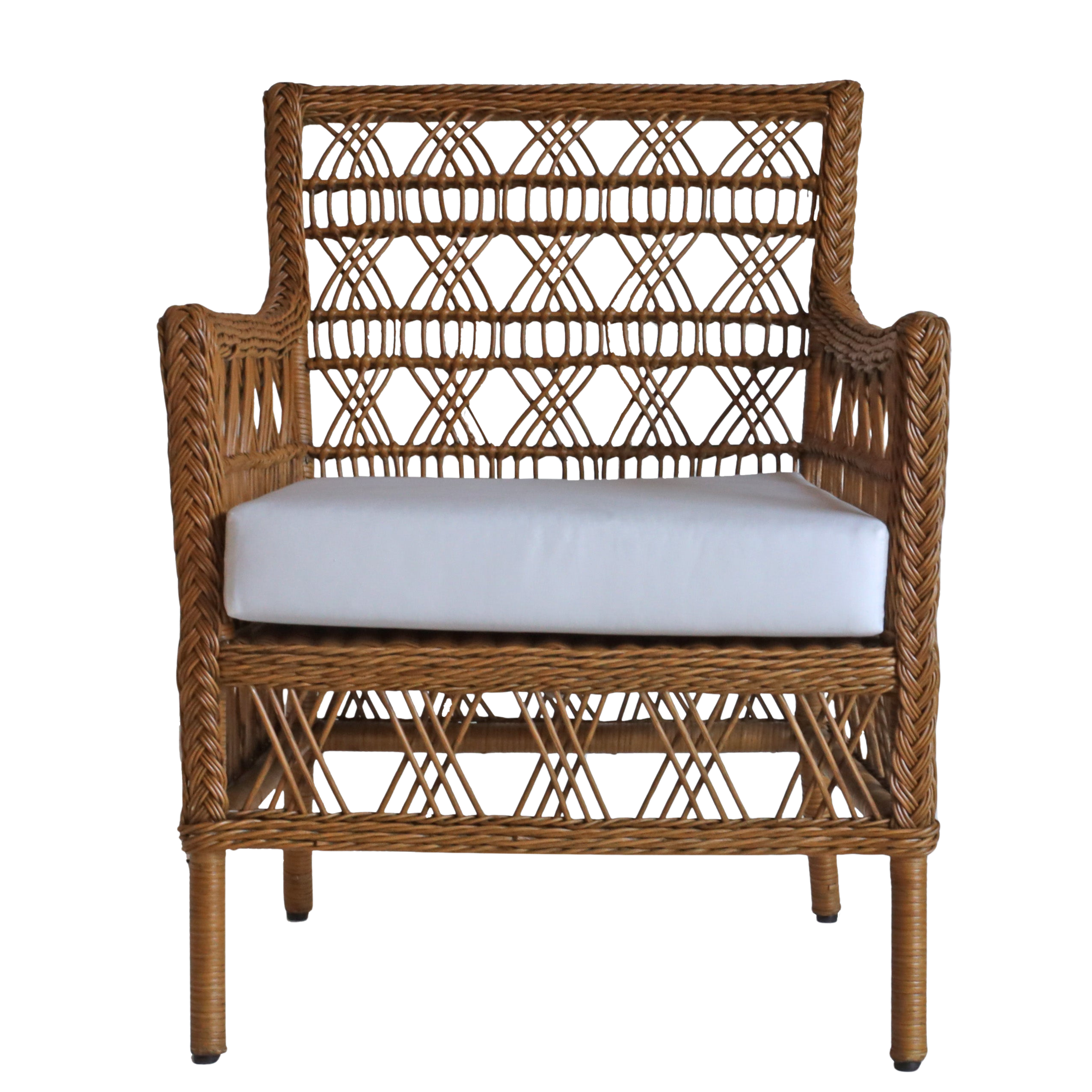 Salma Rattan Armchair - Teak
