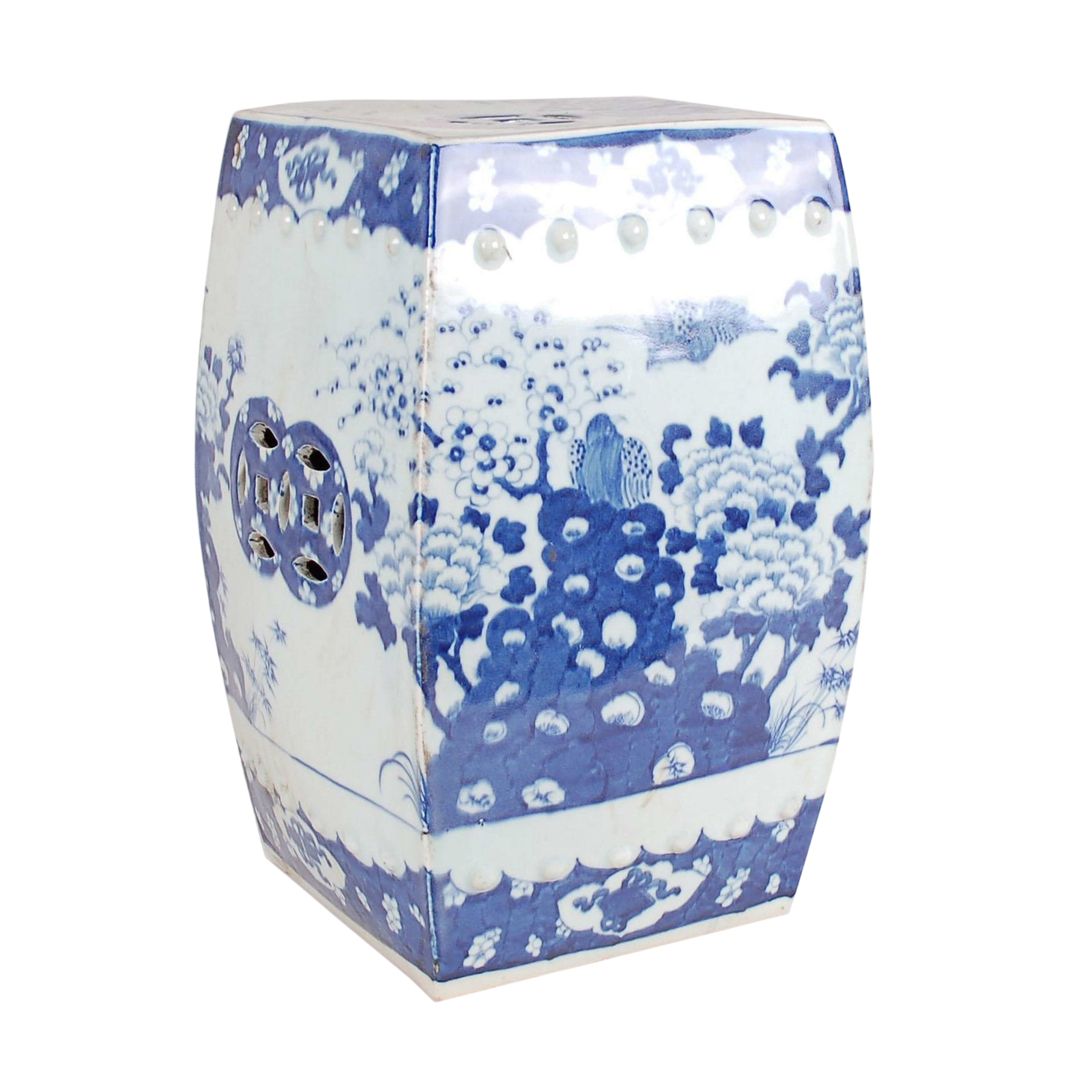 Bird & Flower Garden Stool