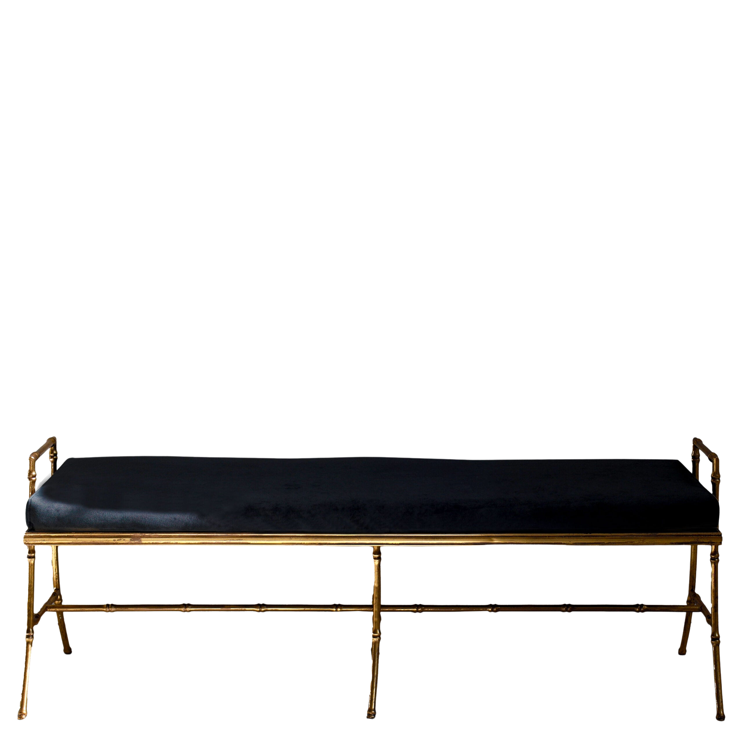 Gilt Bamboo Bench