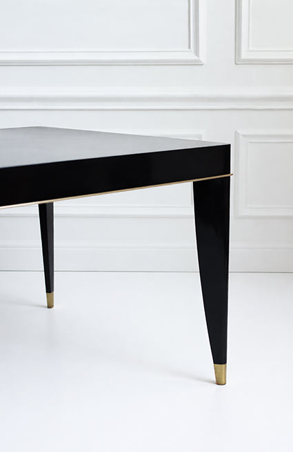 1930s Black Lacquered Table