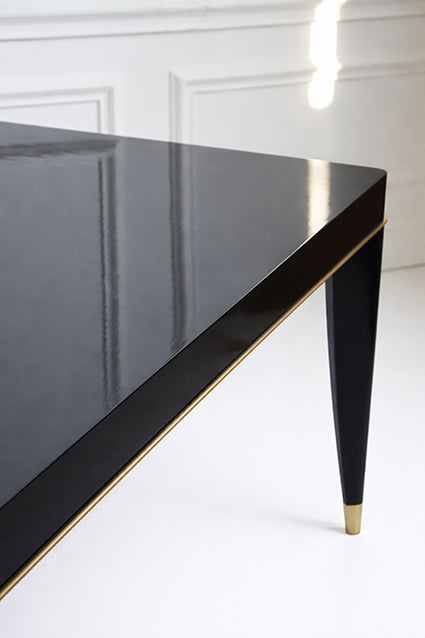 1930s Black Lacquered Table