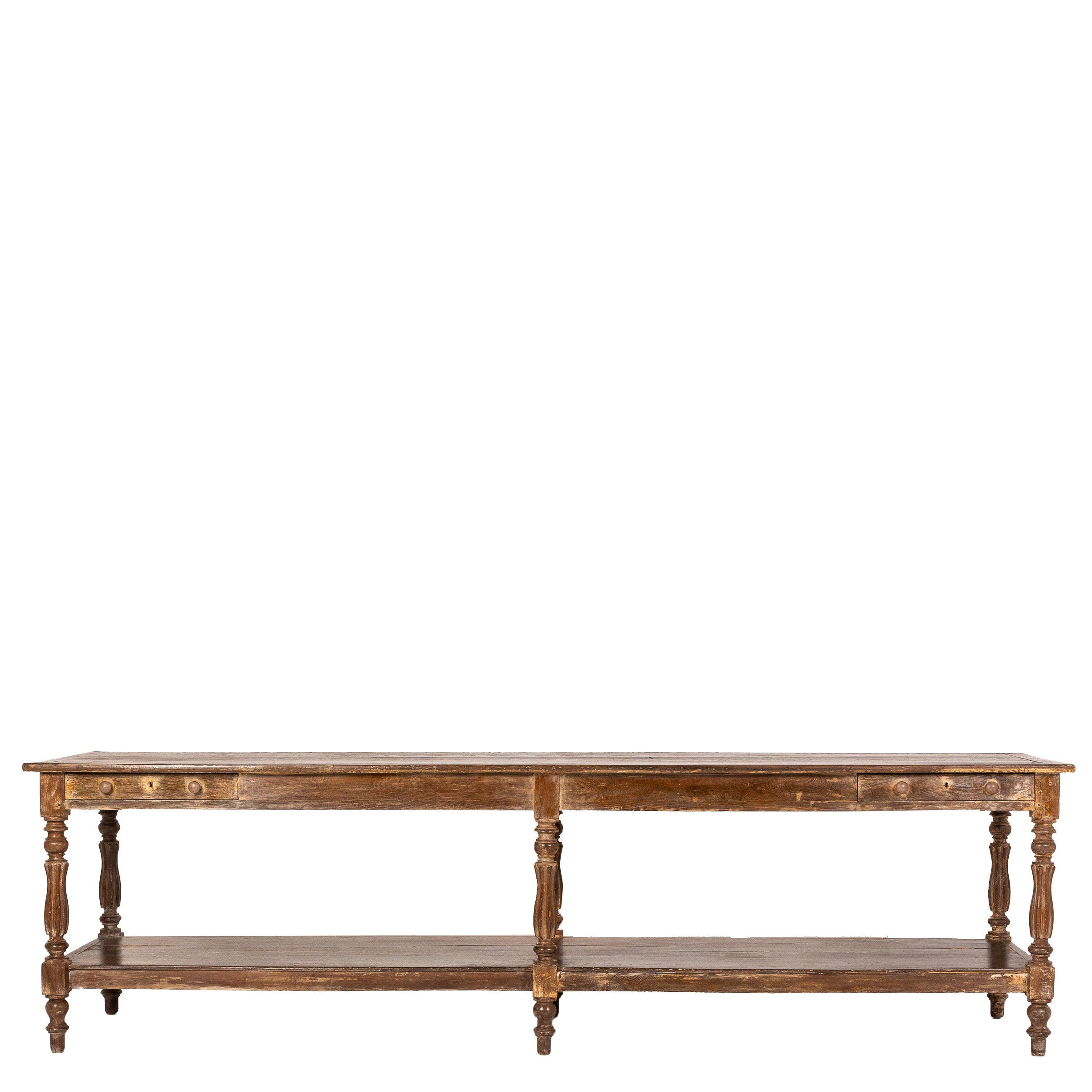 19th Century French Oak Drapers Table