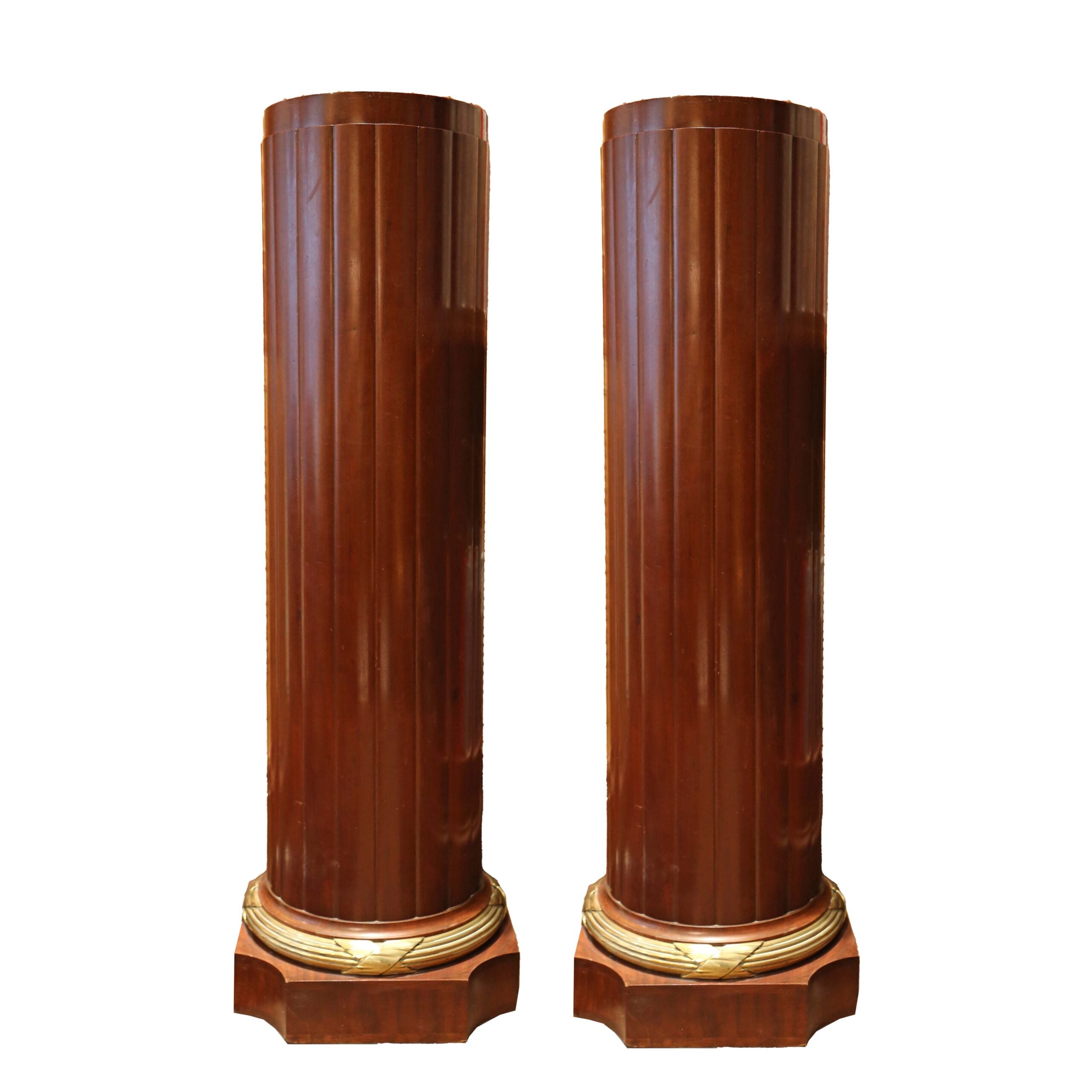 Pair of 19th Century Mahogany Plinths