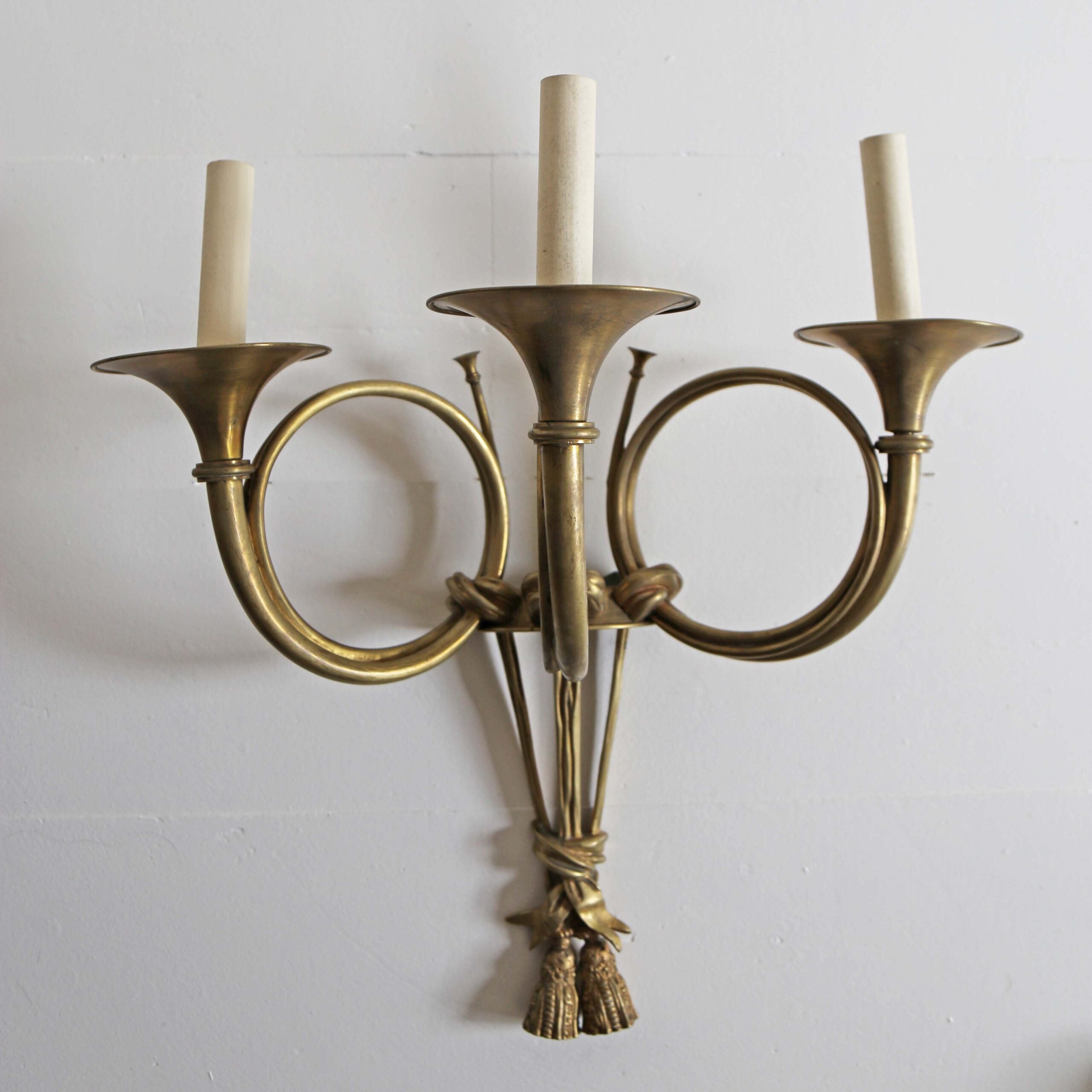 19th Century Set of Four Trumpets Wall Lights