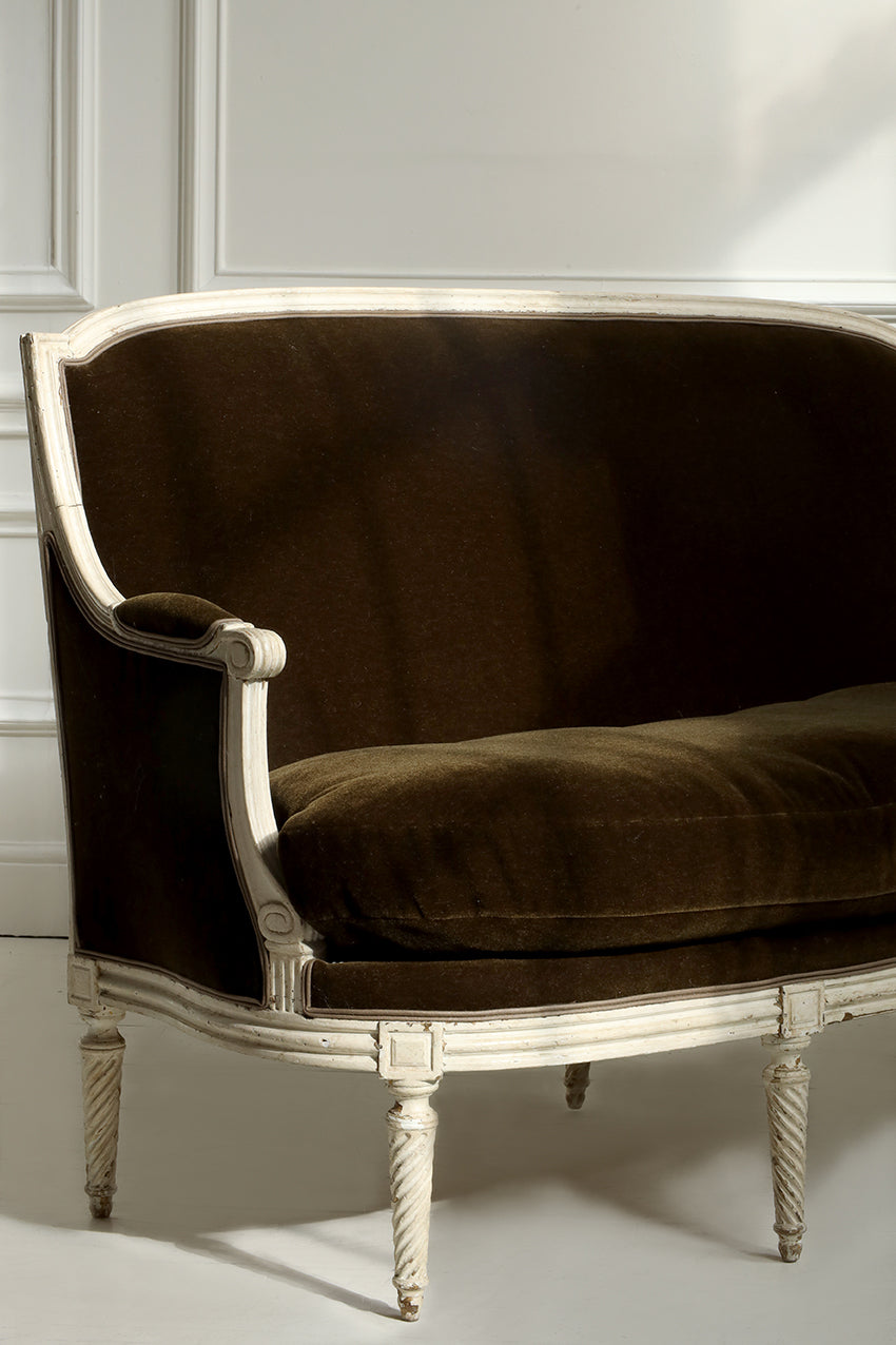 19th Century Maison Jansen Sofa in Cavelle Cedar