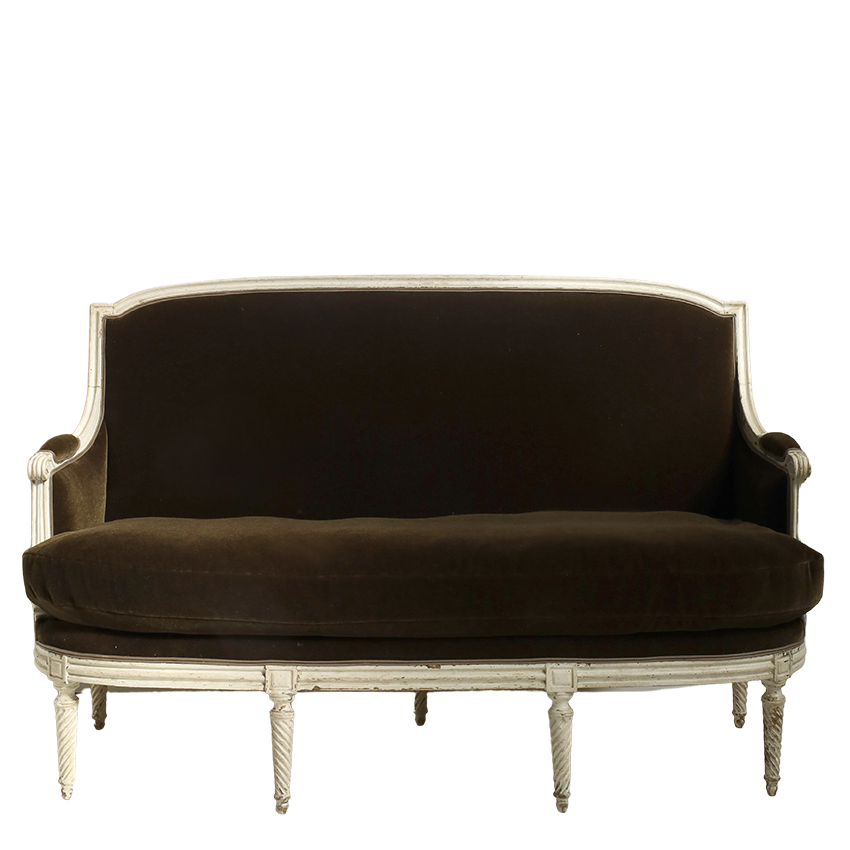 19th Century Maison Jansen Sofa in Cavelle Cedar