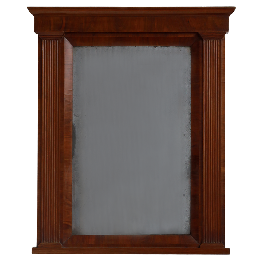 19th Century Tuscan Mahogany Mirror