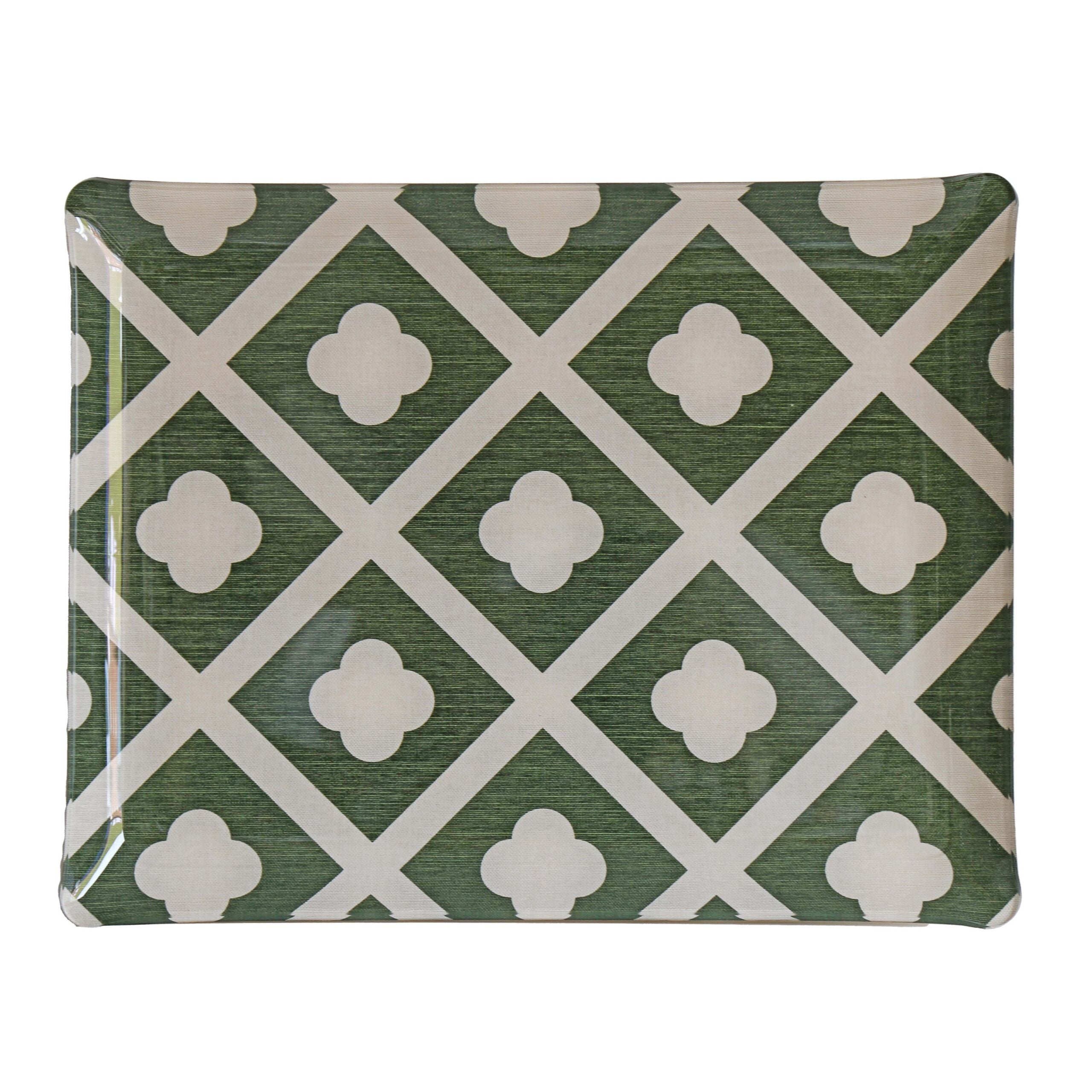 Jardin Large Tray - Dark Green