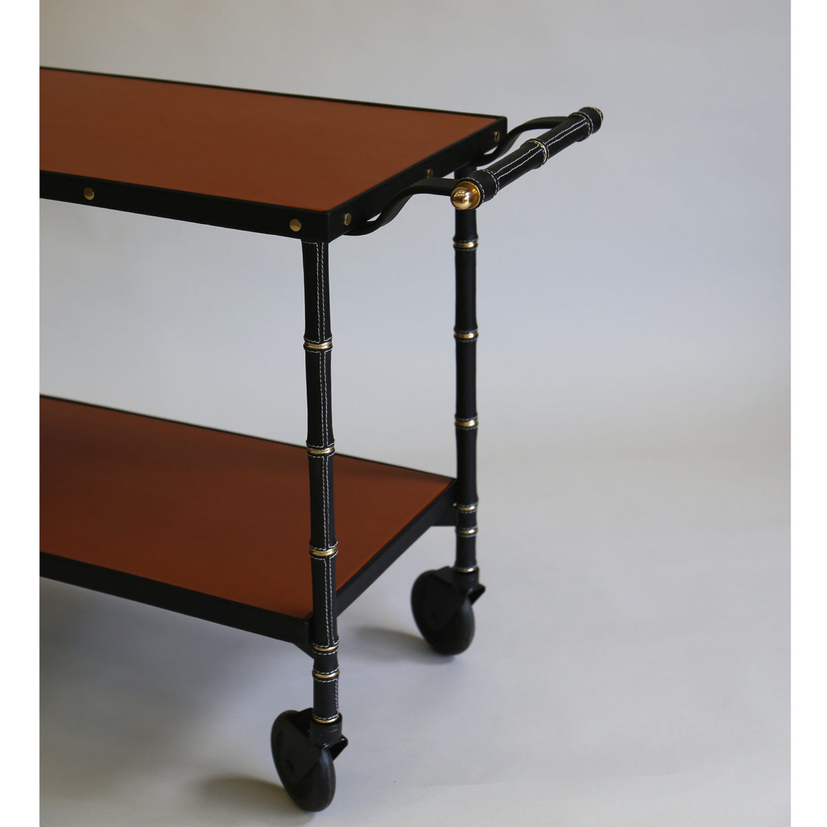 Adnet-Trolley-Black-and-Tan-Leather-Closeup-2-WS-1200&#215;1200