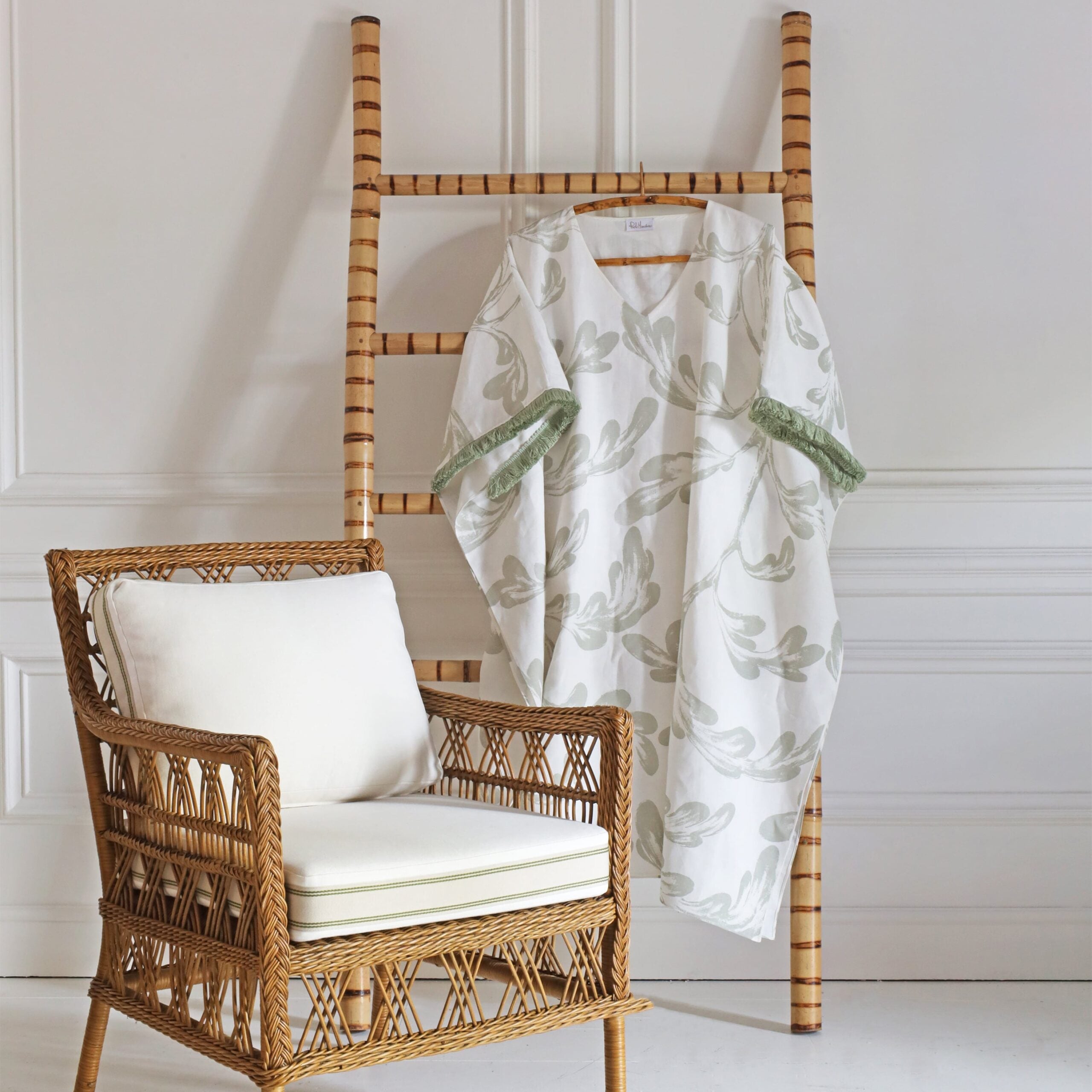 Ava on Nivelles Oyster - Celadon