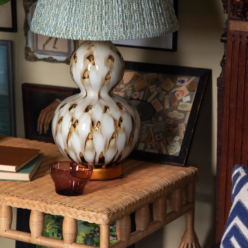 Pheasant Feather Lamp Small - Brown