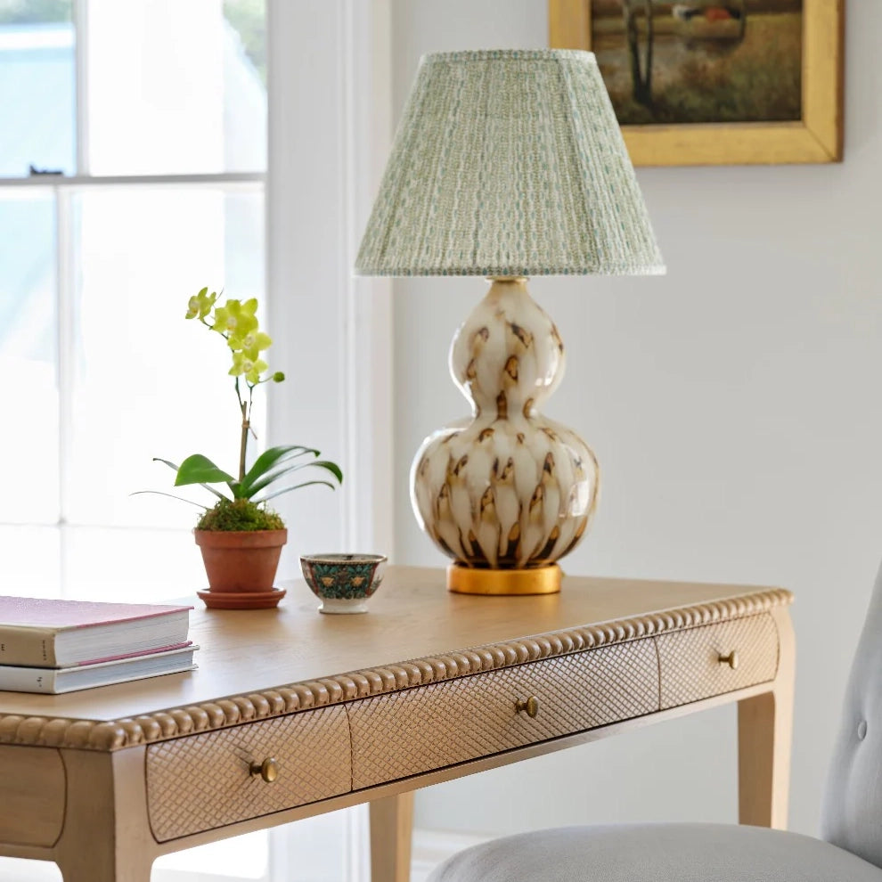 Pheasant Feather Lamp Small - Brown