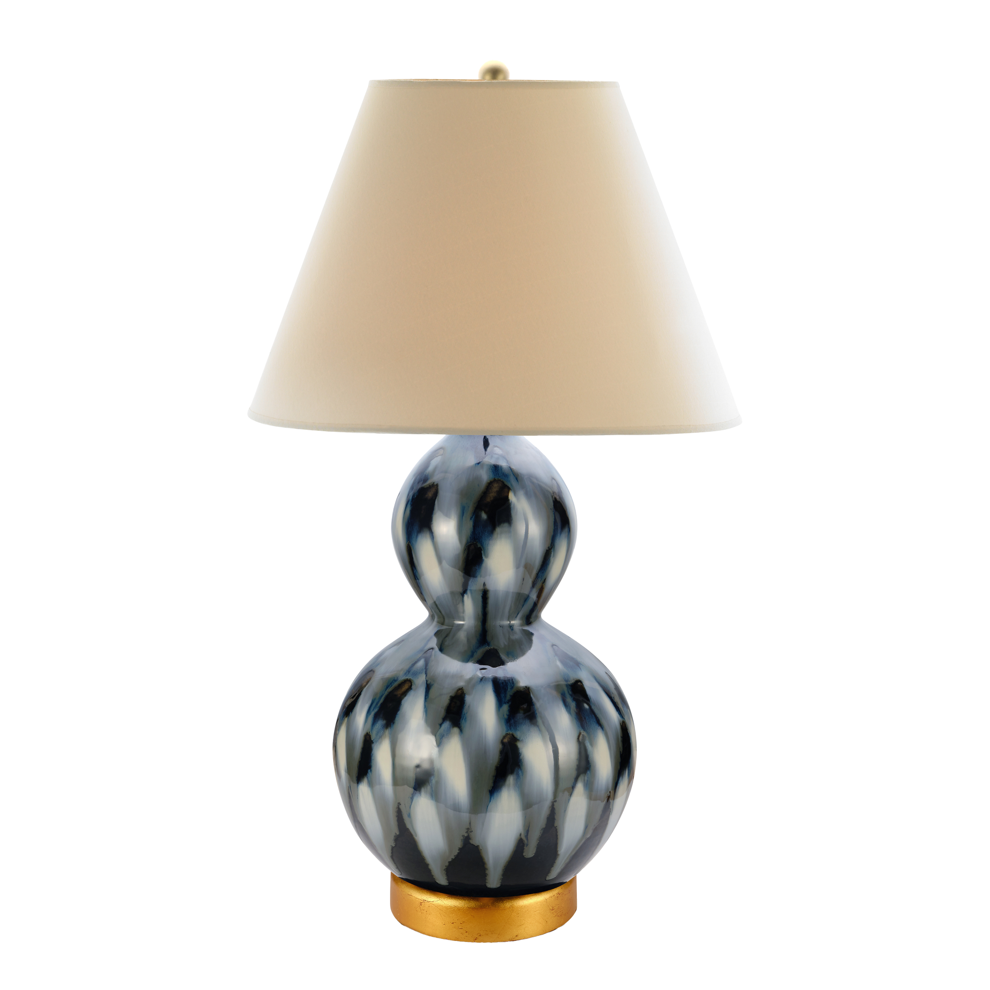 Pheasant Feather Lamp Small - Blue