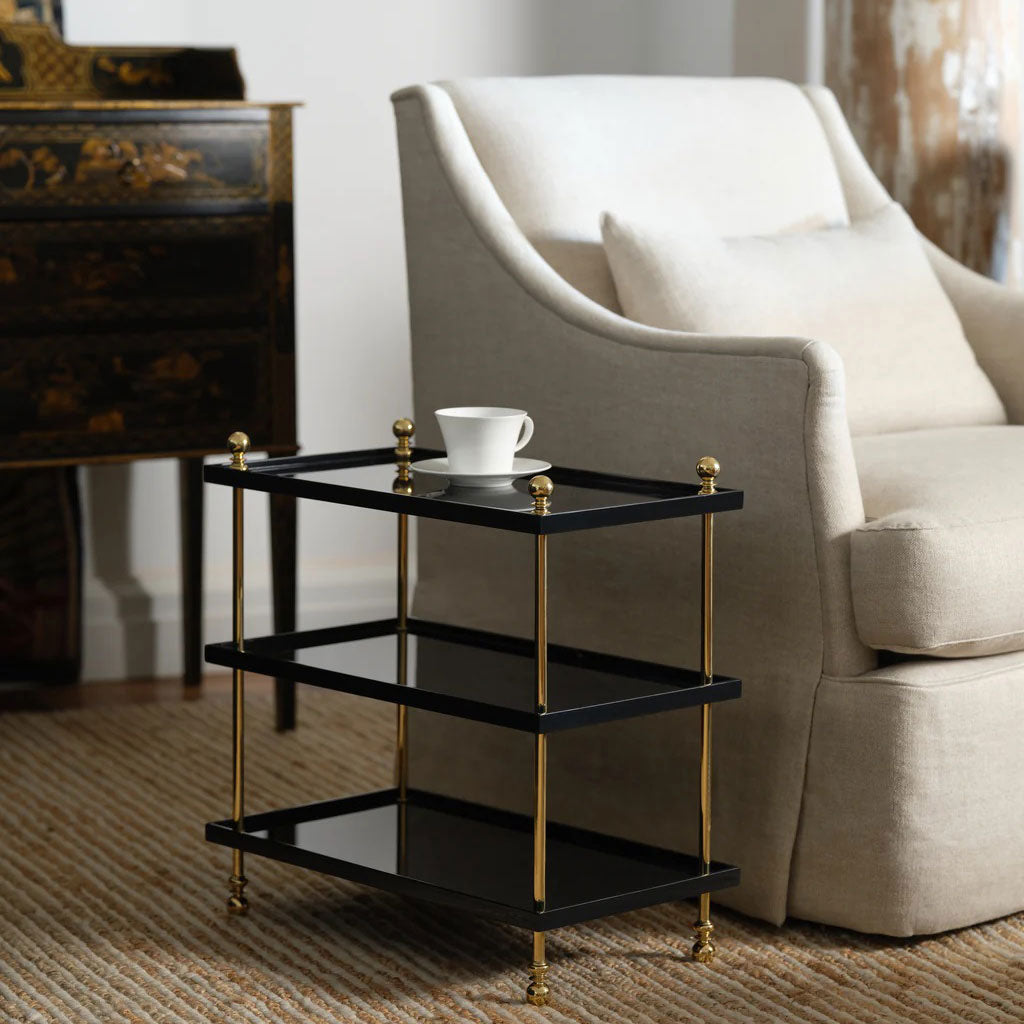 Tiered Drinks Table - Black