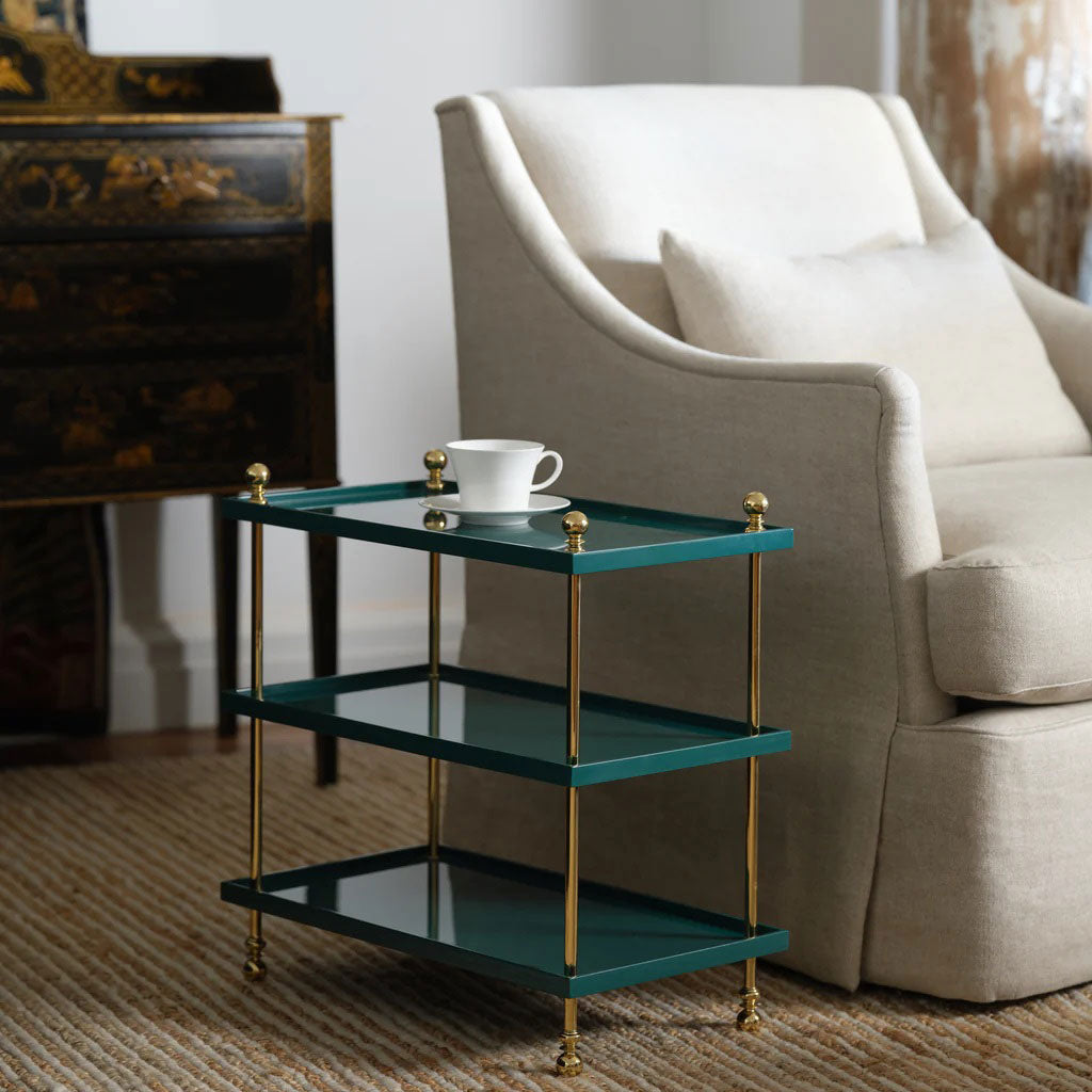 Tiered Drinks Table - Green Marine