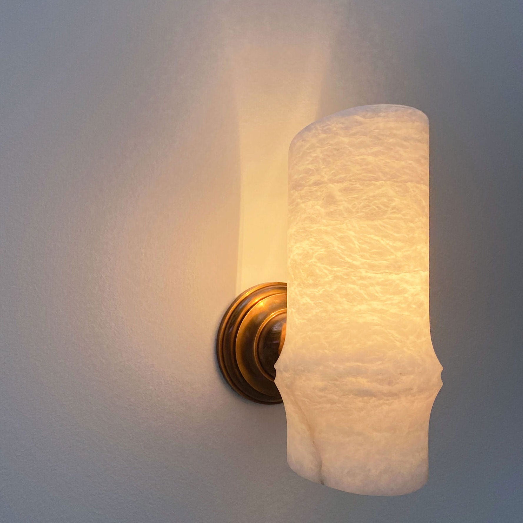 Bamboo Wall Light - Alabaster