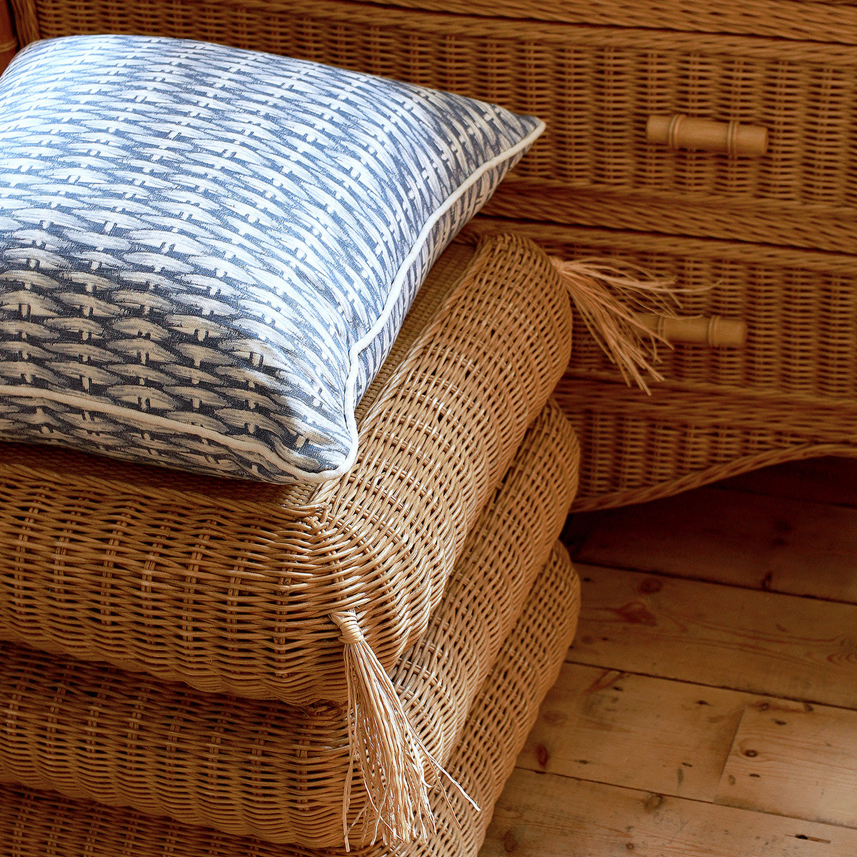 Basket Weave - Blue