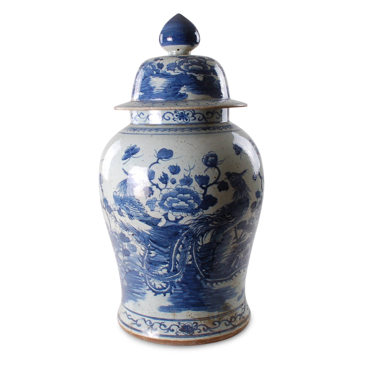 Bird and Flower Jar - Large