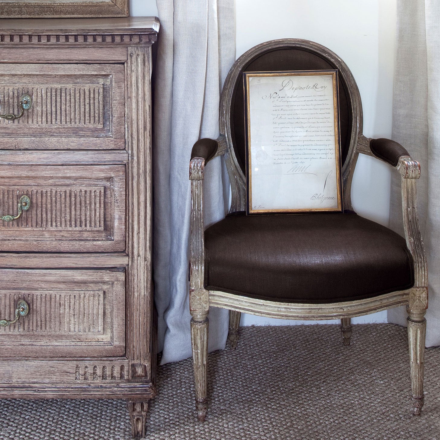 Brittany Superglazed Linen - Sigaro