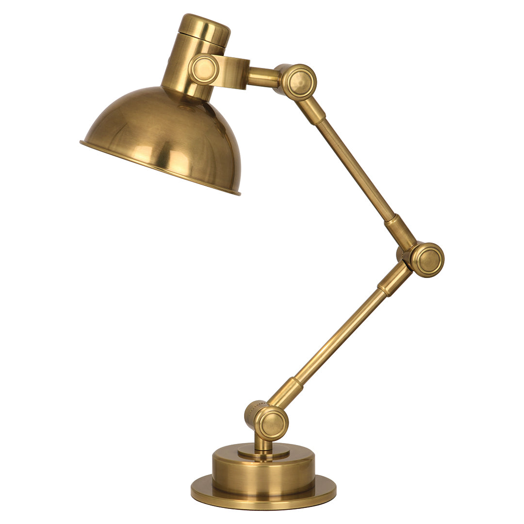 Rico Desk Lamp in Antiqued Brass