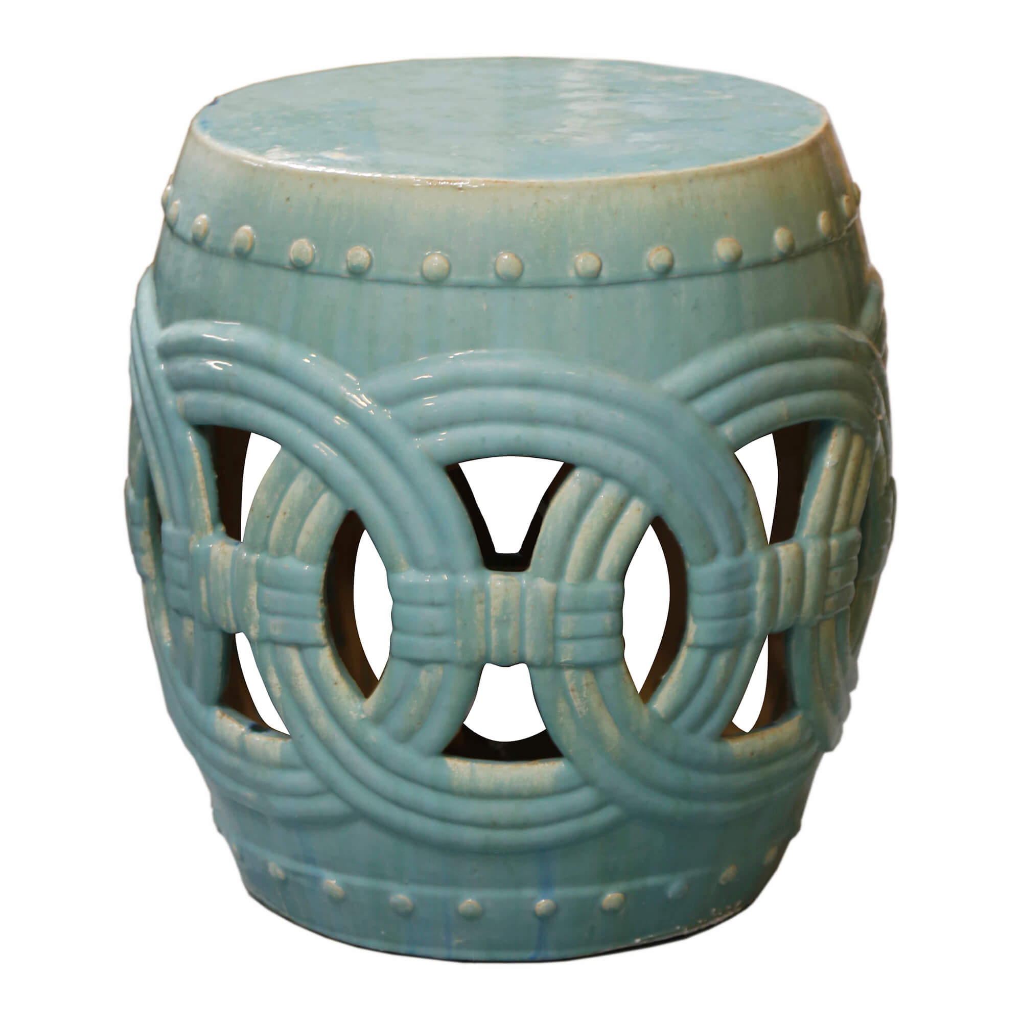 Circle Garden Stool &#8211; Mint ¦ Celadon WS