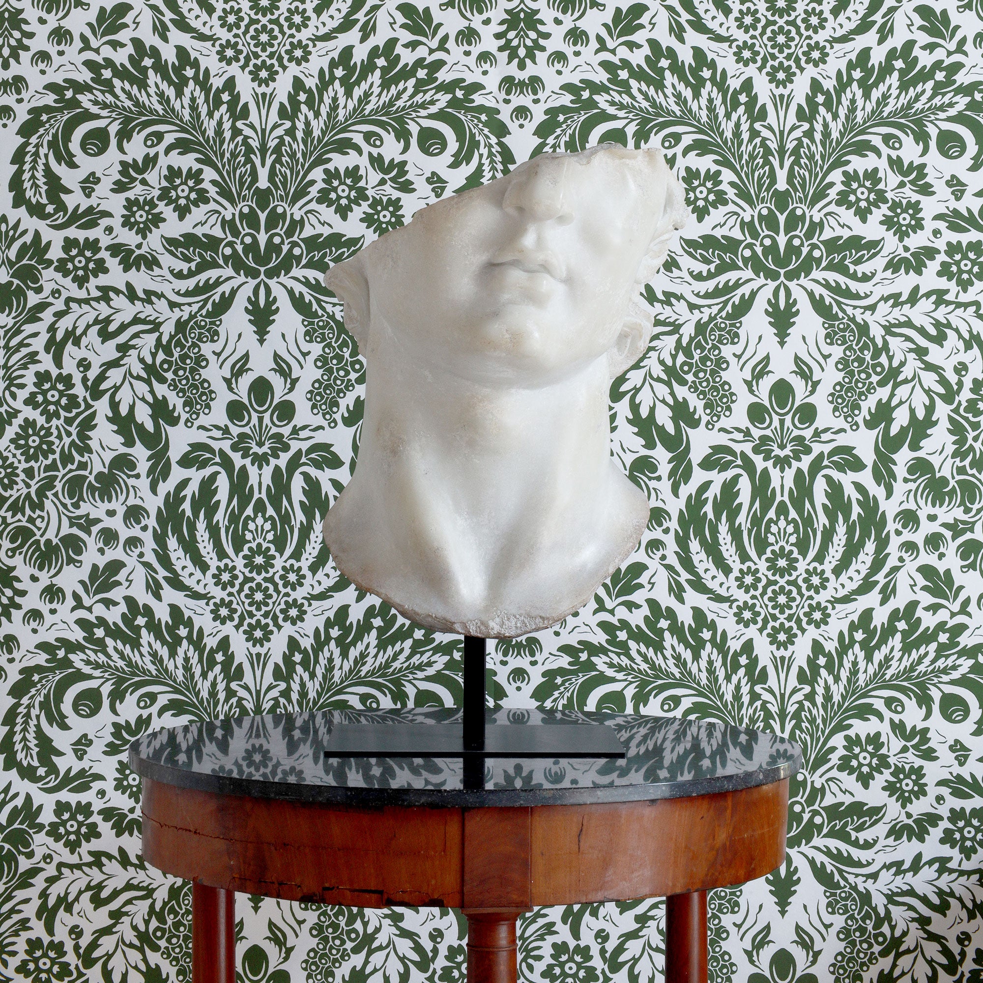 Damask Wallpaper - Dark Green